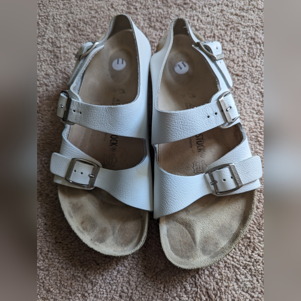 White Birkenstock Sandals